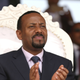Ethiopia's newly elected prime minister Abiy Ahmed attends a rally during his visit to Ambo in the Oromiya region, Ethiopia April 11, 2018.
